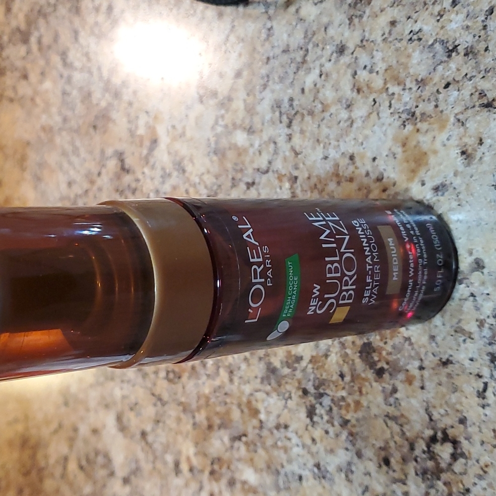 New L'Oreal Paris Sublime Bronze Self Tanning Water Mousse Medium 5oz.